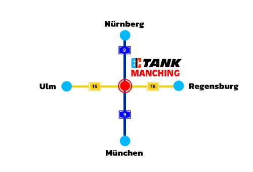 Standort-Skizze EC-Tank Manching